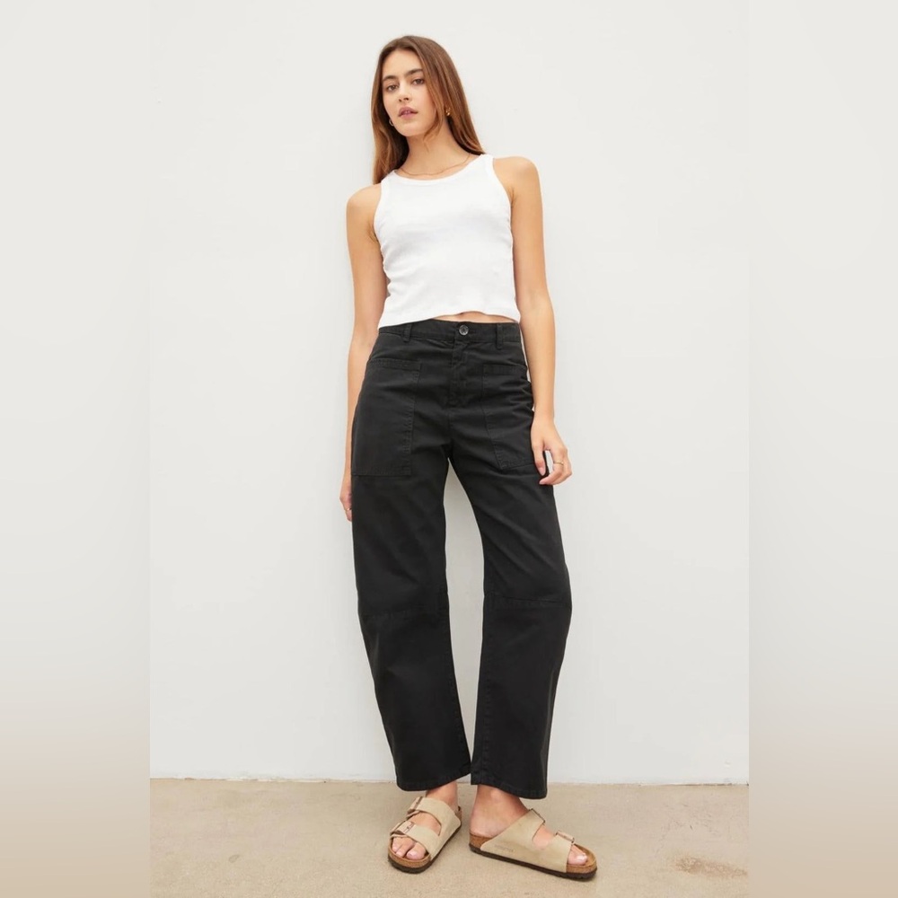 Velvet Brylie Sanded Twill Pant Vintage Black